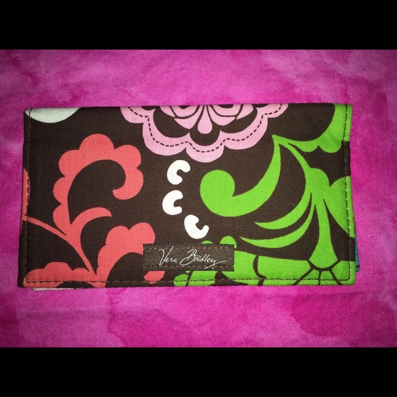 New Very Bradley Turn Lock Wallet and Check Book Cover - Picture 10 of 12